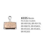RESIN PAD & SPRING K03S - ROAD DISC BRAKE FITS BR-M9100