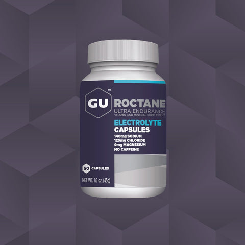 GU Roctane Electrolyte Capsules - Bottle of 50 Caps - GU Energy New Zealand