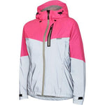 Madison Stellar Womens Reflective Silver/Pink Glo Jacket Rear