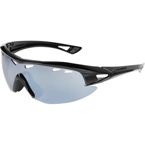 Madison Recon Glasses Gloss Black Frame - Silver Mirror Lens