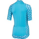 Madison Sportive Womens Short Sleeve Geo Camo Blue Curaco Jersey Rear