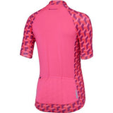 Madison Sportive Womens Short Sleeve Geo Camo Pink Glo Jersey Rear